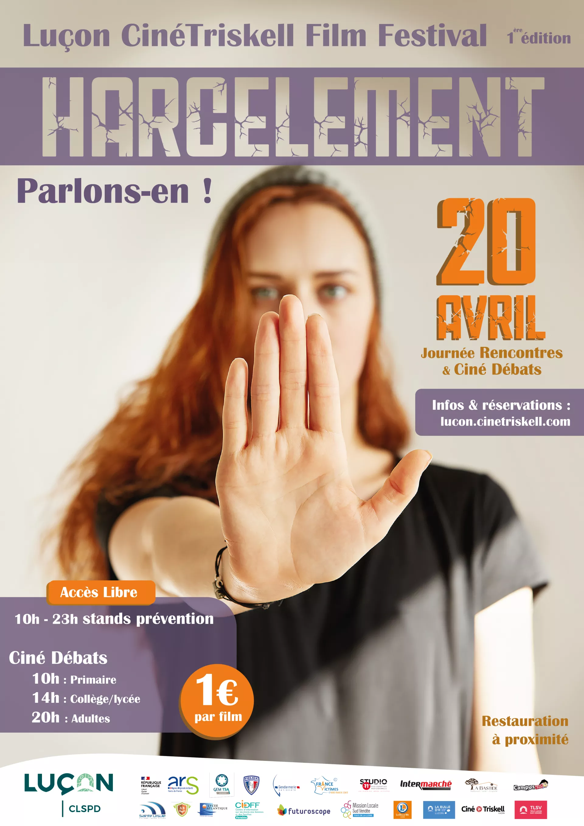 affiche festival harcèlement