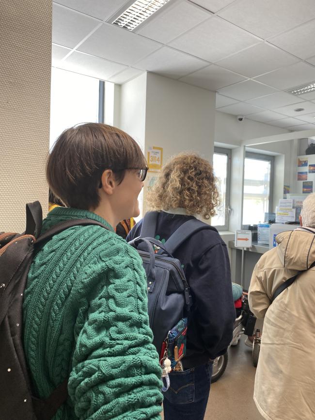 Accueil des urgences à l'étage